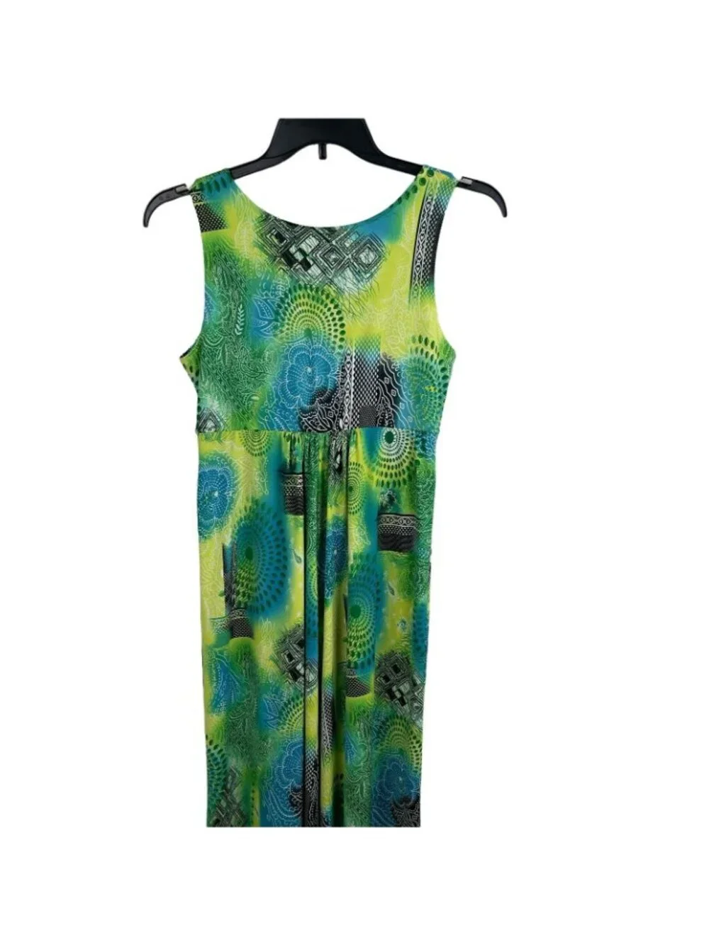 Kim Rogers Women Sleeveless V-Neck Print Dress Size PM